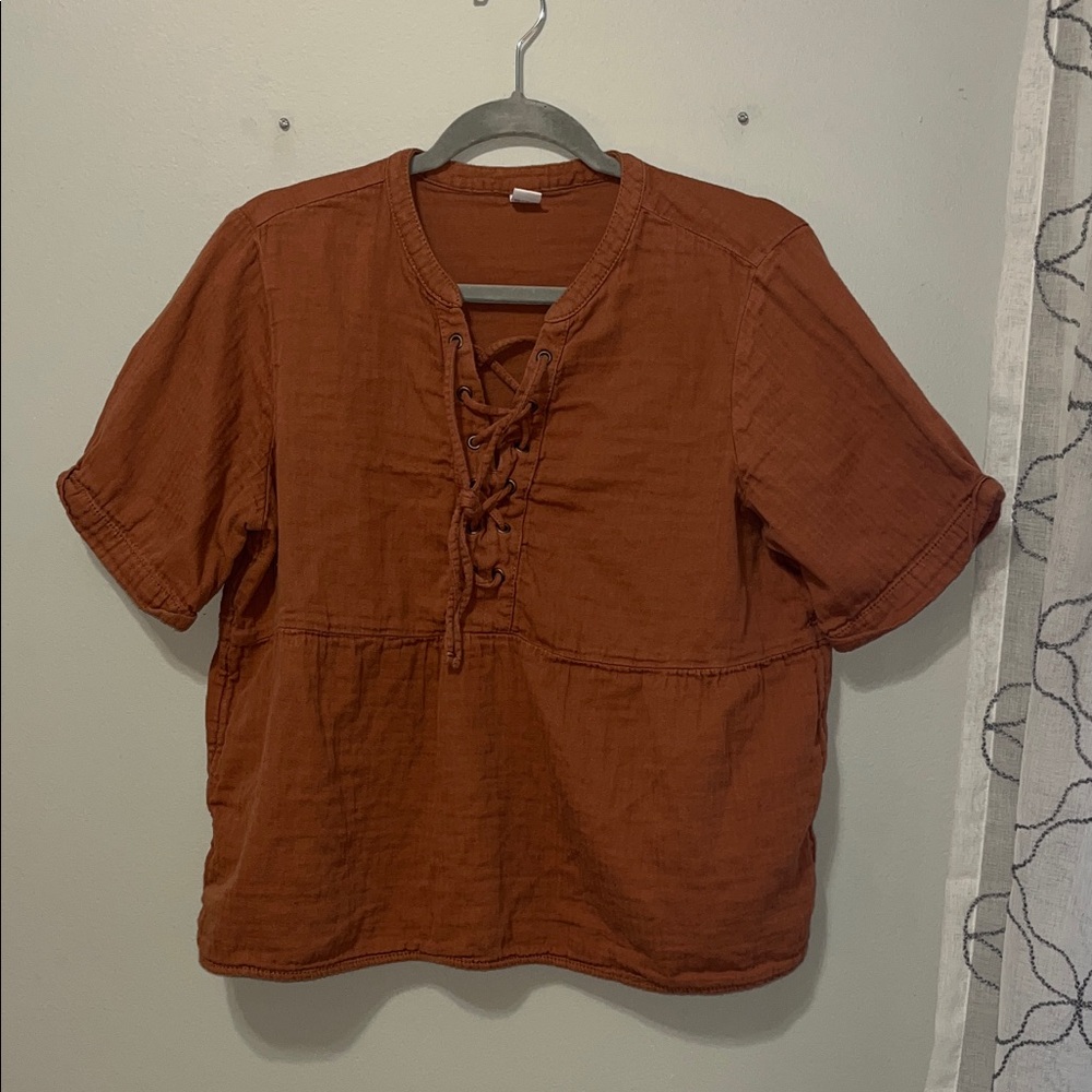Old Navy Lace-Up Blouse